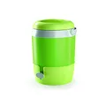 Produktbild: Getränkespender | Kühlbox | Thermobehälter aus Kunststoff mit Tragegriff und abnehmbare Untersatz. Fassungsvermögen: 6 L. in Türkis oder Grün (Grün)