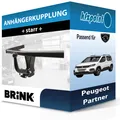 Produktbild: Für Peugeot Partner 04.2008-10.2011 BRINK Anhängerkupplung starr AHK