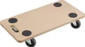 Produktbild: Transportroller 590 x 290 mm - 200 kg Tragkraft - MDF-Platte - TPE-Räder / Mö...