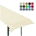 Produktbild: heimtexland ® Tischdecke Bierzeltgarnitur Biertischdecke Garten Tischdeko Party Event Dekoration Typ861 Ecru 90x240 cm