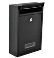 Produktbild: Iso Trade Letterbox Black 2 Key Safety Flap Easy Installation 6237