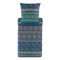 Produktbild: Bassetti Brenta Kissenhülle zu Bettwäsche aus 100% Baumwollsatin in der Farbe Blau B1, Maße: 40x80 cm - 9325874