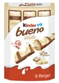 Produktbild: bueno White 6er – WaffelRiegel mit weißer Schokolade, zarter Knusperhülle und...