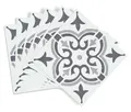 Produktbild: Fliesenaufkleber 6er Set Jamila grey 15x15cm wasserdicht für Küche Bad
