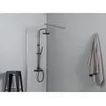 Produktbild: Kiamami Valentina - Begehbare Duschkabine Mit Fester Seitenwand 100 Cm Aus Kristallglas