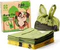 Produktbild: YORJA Hundekotbeutel mit Henkeln, 280 Kotbeutel Hunde, 100% Biologisch Abbaubar