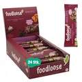 Produktbild: foodloose Bio-Nussriegel Garden Gusto | Vegane, laktose- und glutenfreie Bio-Riegel ohne raffinierten Zucker | Erdnüsse, Sauerkirsche, Aprikose & Vanille | Vorteilspack (24 Riegel x 35g)