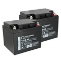 Produktbild: Ersatzakku für Brandmeldezentrale Bosch FPP-5000 2 x AGM Batterie 12V 45Ah mit VDs