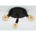 Produktbild: Briloner Black Steel Deckenleuchte Lampe 3-flammig Metall schwarz 300x135mm