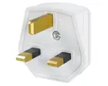 Produktbild: Bachmann Schutzkontaktstecker Stromadapter BS 1363, Typ-G, 0 cm, England UK 13A / 250V weiß, 13A Fuse