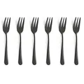 Produktbild: Amefa AUSTIN Kuchengabel Besteck Set 6-teilig | sylisches Design | Edelstahl Kuchengabeln 6 Stück mit PVD Veredelung | Schwarz satiniert | 14,3 cm | rostfrei & spülmaschinenfest