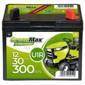 Produktbild: GreenMax U1R AGM 12V 30Ah 300A/EN Rasentraktor Rasenmäher Aufsitzmäher Batterie