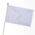 Produktbild: Stock-Flagge 30 x 45 : Weiß - Ideal zum selbergestalten!