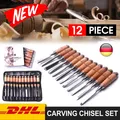 Produktbild: Schnitzwerkzeug Satz 12 Teilig Schnitzsatz Schnitzmesser Handwerk Holz Schnitzen