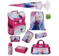 Produktbild: Scooli Schulranzen Campus Fit Frozen Schulranzen für 1.-4. Klasse - 980 Gramm - 18 L Vol (Set, 10-tlg., inkl. Sporttasche und Schultüte / Zuckertüte), mit ANNA und ELSA - Die Eiskönigin