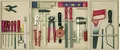 Produktbild: Pebaro 415 Profi-Werkzeugschrank, 30 Teile, komplettes Set im Holzschrank, hochwertige massive Werkzeuge, Bastelset inkl. Hammer, Sägen, Zangen, Feilen, Werkzeugkasten für Kinder, Geschenkidee