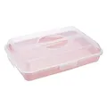 Produktbild: keeeper Sandwich-, Kuchen- und Muffin-Butler, Polypropylen, Rechteckig, Enrico, Nordic Pink (Rosa), 43 x 29,5 x 10,5