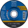 Produktbild: PFERD TOOLS 69298071 E 125-7 PSF STEEL Schruppscheibe gekröpft Durchmesser 125mm 5St.