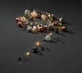 Produktbild: Konstsmide LED Dekolichterkette, Perlen, bunt, 6h Timer, 20 warm weiße Dioden, batteriebetrieben, Innen, transparentes Kabel, Batterie: 3 x AA 1,5V (exkl.) - 3291-503