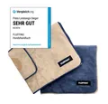 Produktbild: FLUFFINO® Hundehandtuch Mikrofaser 2er-Pack 120x70cm Beige & Blau, (2-St), FLUFFINO Hundehandtuch (2er-Pack) dog towel (2-pack)