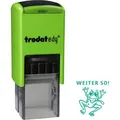 Produktbild: Trodat Motivstempel edy, Frosch, mit Text: Weiter so!