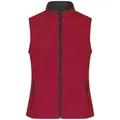 Produktbild: Ladies' Promo Softshell Vest Softshellweste für Promotion und Freizeit schwarz/rot, Gr. L