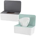 Produktbild: MMDBD 2 Stück Feuchttücher Boxen, Toilettenpapier Box, Taschentuchspender, Serviettenbox mit Deckel, Taschentuchhalter, Feuchttuchbox Aufbewahrungsbox für Zuhause, Büro
