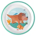 Produktbild: HABA Kinderteller Dinosaurier – Praktischer Melamin-Teller – Rutschfest – Spülmaschinengeeignet – Für Dino-Fans ab 12 Monaten – 2012441005