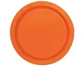 Produktbild: Unique Industries Inc. Pappteller Pappteller Uni Rund ca. 18cmØ20St. Orange