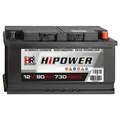 Produktbild: PKW Batterie 12V 90Ah Starterbatterie Autobatterie 353x175x190 590122072