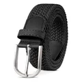 Produktbild: Stoffgürtel Stretchgürtel Elastik Flechtgürtel Geflochtener und Elastischer D...