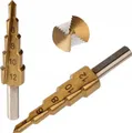 Produktbild: Stufenbohrer 4 - 12 mm Kegelbohrer HSS Konusbohrer Senker Titan