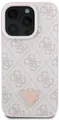 Produktbild: Guess PU 4G Strass Dreieck Metall Logo Back Cover für iPhone 16 Pro Rosa