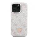 Produktbild: Guess iPhone 16 Pro Hülle Case Cover 4G Triangle Strass Crystal Rhinestone pink