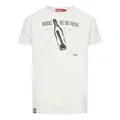 Produktbild: derbe Herren T-Shirt Oberteil Rundhalsshirt Fischbuddel, Farbe:Weiß, Artikel:-023 Off White, Größe:M