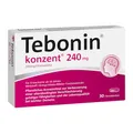 Produktbild: Tebonin konzent 240 mg | 30 Tabletten | stärkt Gedächtnis & Konzentration | fördert die Durchblutung | bei Vergesslichkeit im Alter | pflanzliches Arzneimittel mit Gingko Biloba Extrakt