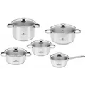 Produktbild: Gerlach First Nk343 Stahltopf-Set 10-Teilig - Silber