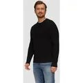 Produktbild: s.Oliver Longpullover Strickpullover Strickpullover mit Musterstruktur schwarz XXL (44)