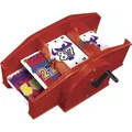 Produktbild: Amigo Kartenmischmaschine 05000, rot, manuell mit Kurbel, alle Kartenformate für 2 Decks