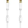 Produktbild: Hama Antennen-Kabel Koax-Stecker/Koax-Kupplung 100 dB Weiß 1,5 m