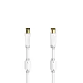 Produktbild: HAMA Antennen-Kabel, Koax-Stecker - Koax-Kupplung, vergoldet, 1,5 #12585539