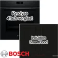 Produktbild: BOSCH Backofen-Set 60 cm Pyrolyse 3D-Heißluft FlexInduktion Home Connect PowerBoost A+, mit Nein, Pyrolyse-Selbstreinigung Hydrolyse