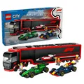 Produktbild: Lego 60445 F1® Transporter mit RB20 & AMR24 F1® Rennautos