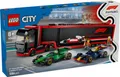 Produktbild: 5702017812519 Bricks City 60445 F1 Truck with RB20 & AMR 24 F1 Cars LEGO