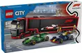 Produktbild: LEGO® City 60445 - LEGO® City F1® Truck With RB20 & AMR24 F1 Cars