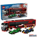 Produktbild: LEGO City 60445 F1 Truck with RB20 & AMR24 F1 Cars 60445