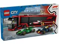 Produktbild: LEGO® City 60445 - F1® Transporter mit RB20 & AMR24 F1® Rennautos + NEU & OVP +