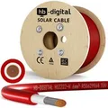 Produktbild: hb-digital Solarkabel 6 mm² H1Z2Z2-K TÜV zertifiziertes Photovoltaik Kabel für PV Anlagen 200m rot