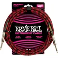 Produktbild: Ernie Ball EB6394 Instrumentenkabel gerade/gerade rot/schwarz 3,04m | Neu