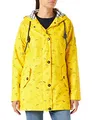 Produktbild: Ankerglut Damen Dames Friesennerz Met Capuchon Gevoerd Waterdicht Weerbestendig Overgangsjack #Ankerglutbuc Regenjacke, Gelb, 52 Große Größen